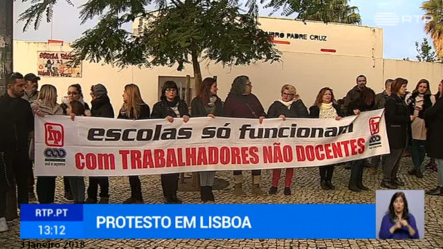 Greve no Agrupamento de Escolas Bairro Padre Cruz