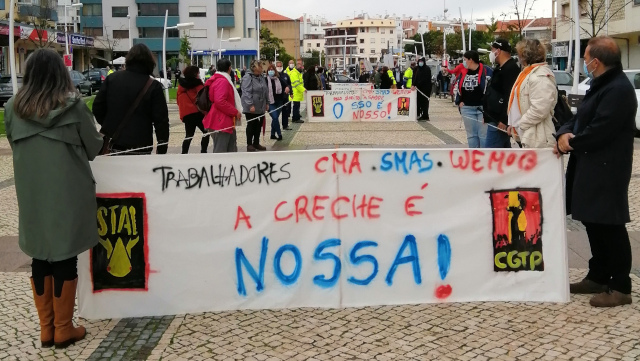Trabalhadores do município de Almada fazem greve e manifestação de protesto