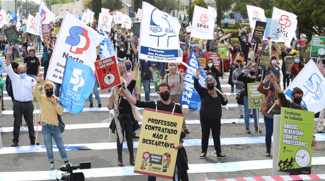 Manifestação de Professores e Educadores em Lisboa