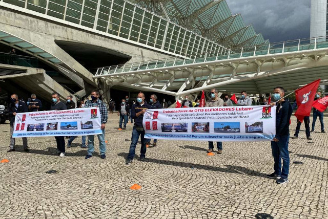 Greve na Otis mostrou força e solidariedade em Lisboa 