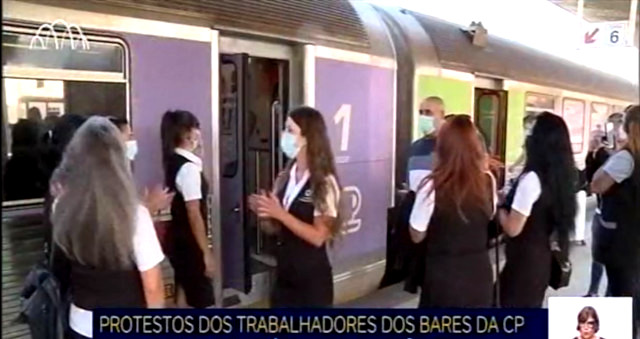120 dos trabalhadores dos bares dos comboios com emprego e salários em risco