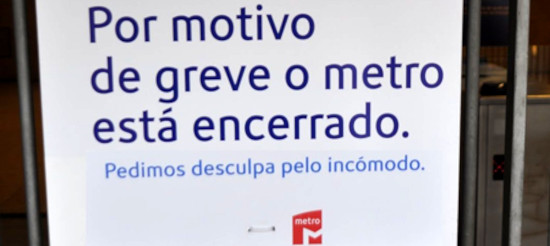 greve no metro lisboa