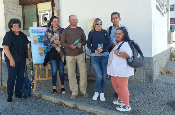  Campanha pela defesa do SNS com iniciativa frente ao Hospital de Portalegre