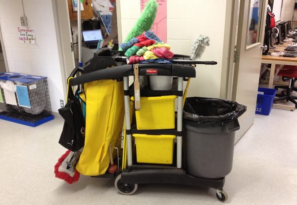 cart equipment clean