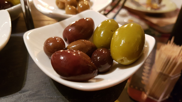 plate of olives