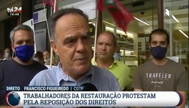 Protesto de trabalhadores da restauração e hotelaria 640