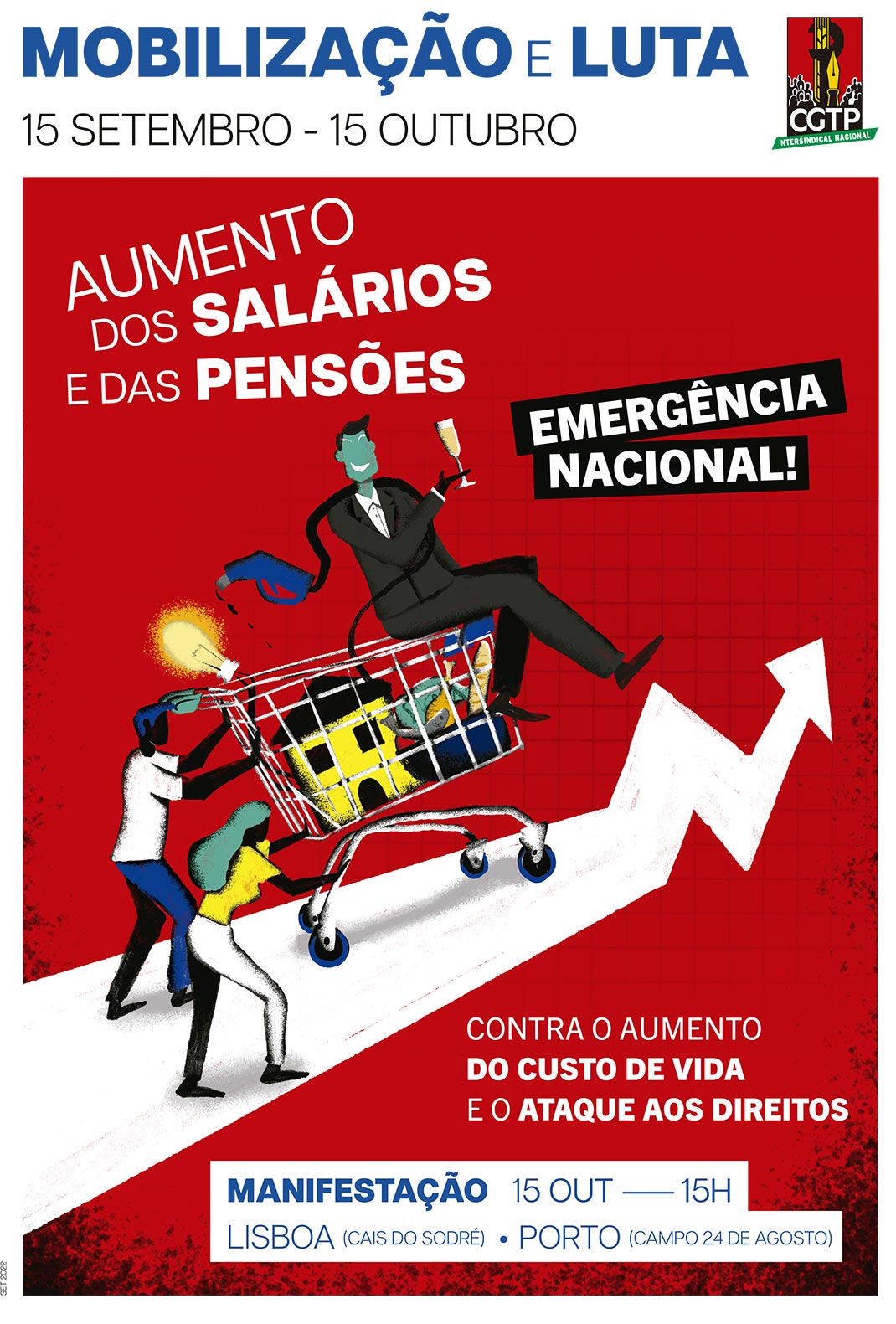 cartaz mob luta cgtp